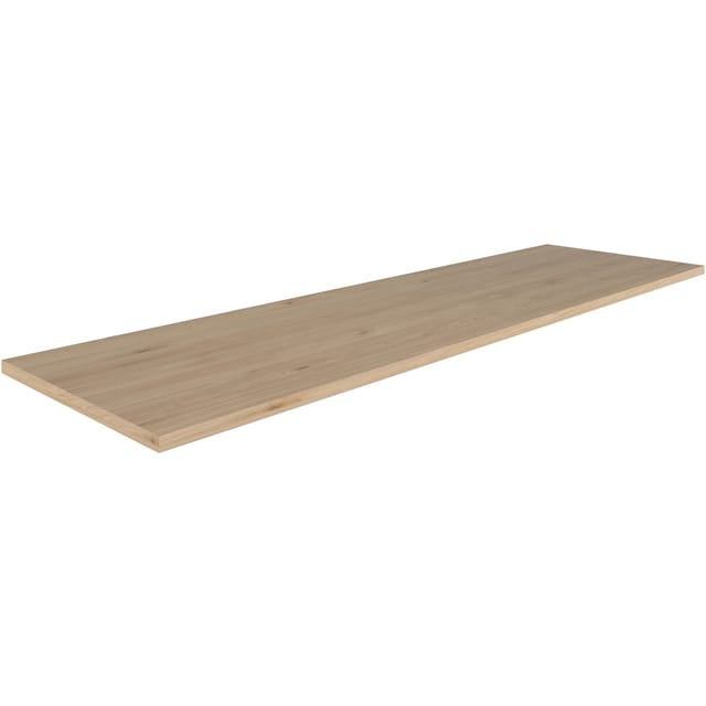Flex-Well Arbeitsplatte, »Lund«, LxBxH: 220x60x2,8 cm, Cosmopolitan Eiche - braun