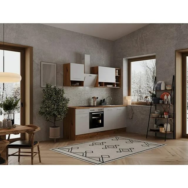 RESPEKTA Küchenblock »Hilde«, HxBxT: 205 x 220 x 60 cm - weiss