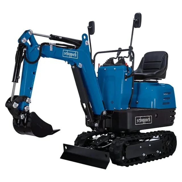 SCHEPPACH Mini-Bagger »EXC815«, 8,5 PS | 233 cm Grabweite | 69 cm Spurbreite | Kettenantrieb - blau