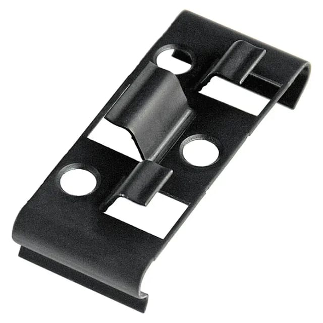 Kosche Befestigungsklammer, LxBxH: 25 x 60 x 2mm, Edelstah, 25 Stück - schwarz