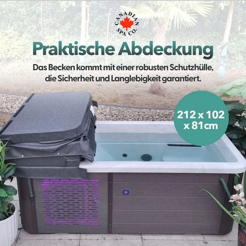 Canadian Spa Whirlpool, Whirlpool Chill Therapy Spa weiss, braun
