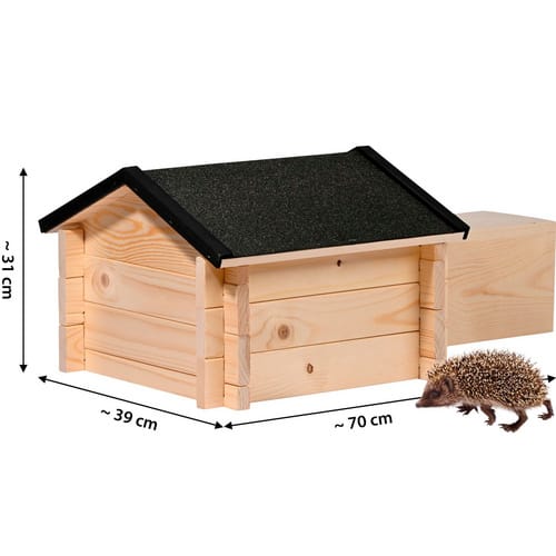 DOBAR Igelhaus »Tartu«, BxHxL: 39 x 31 x 70 cm, braun