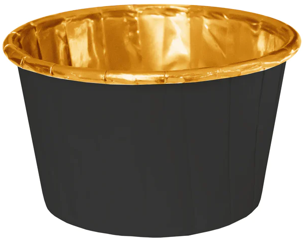 Cupcake-förmchen, Muffins, Cupcakes, Schwarz/gold, 20