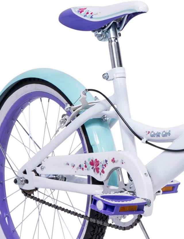 Kinderfahrrad »Girly Girl«, Weiß, 20 Zoll - lila - Größe 20 Zoll
