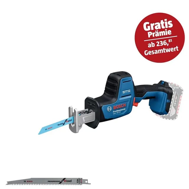 BOSCH PROFESSIONAL Akku-Säbelsäge »GSA 18V-24 Professional«, 18 V, ohne Akku und Ladegerät - blau