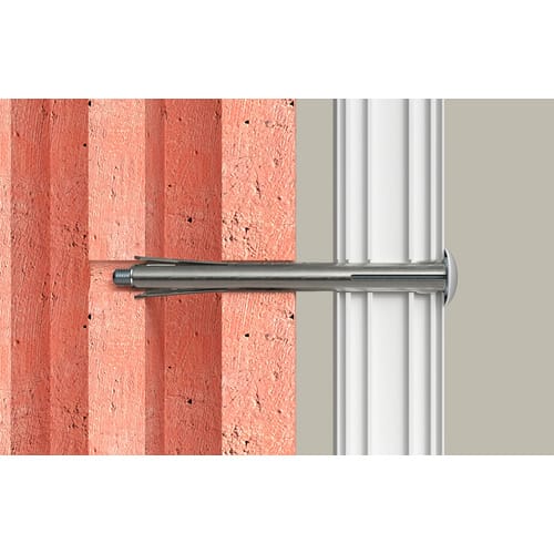 FISCHER Langschaftdübel, 10 mm x 132 mm, inkl. Schrauben - silberfarben