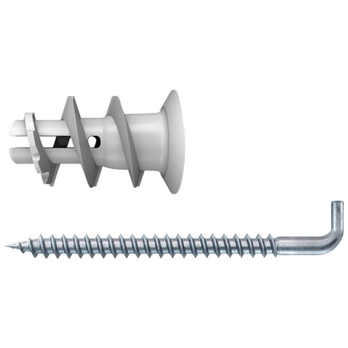 FISCHER Gipskartondübel »GK«, 22 mm, inkl. Haken - grau