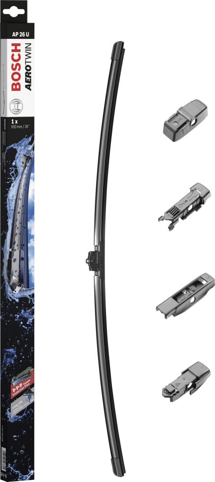 BOSCH Wischblatt, »Aerotwin AP26U«, LxBxH: 51x2,8x79,8 cm - schwarz