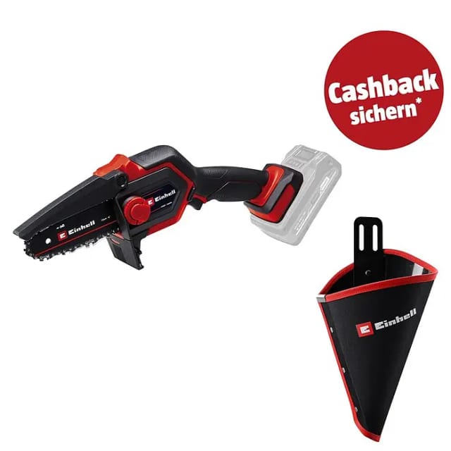 EINHELL Akku-Astsäge »Power X-Change«, GE-PS 18/15 Li Holster Kit, Schwertlänge: 15,8cm, ohne Ladegerät und Akku - schwarz | rot