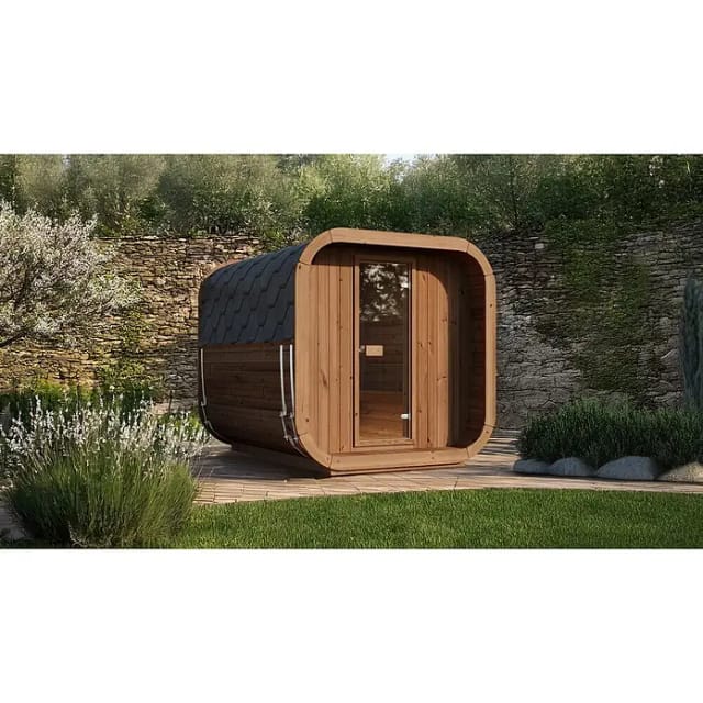 Saunahaus »Laadi 3«, Saunahaus, ThermoWood, - natur