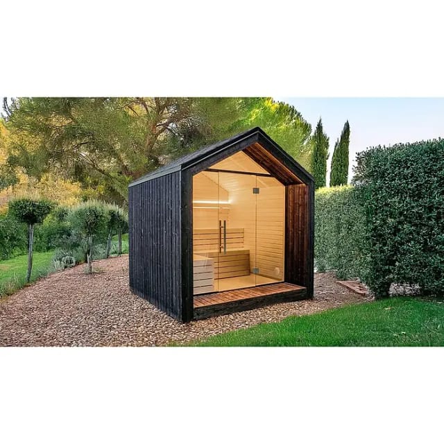 Saunahaus »Luua «, ThermoWood - schwarz