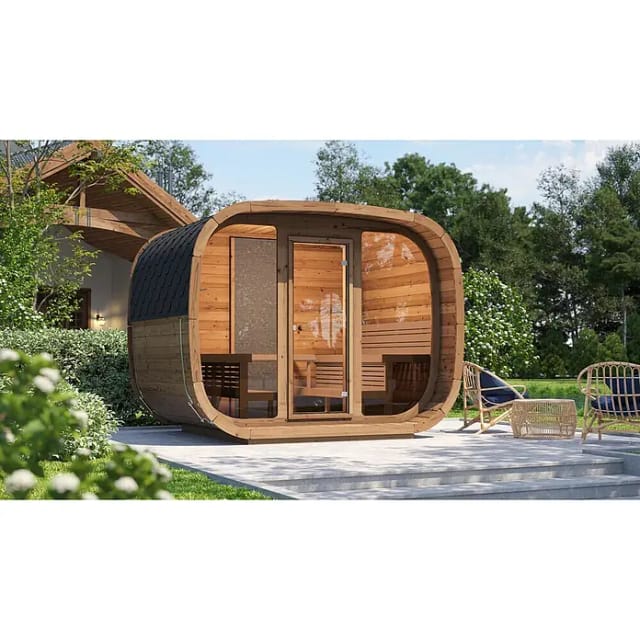 Saunahaus »Elva«, ThermoWood - natur