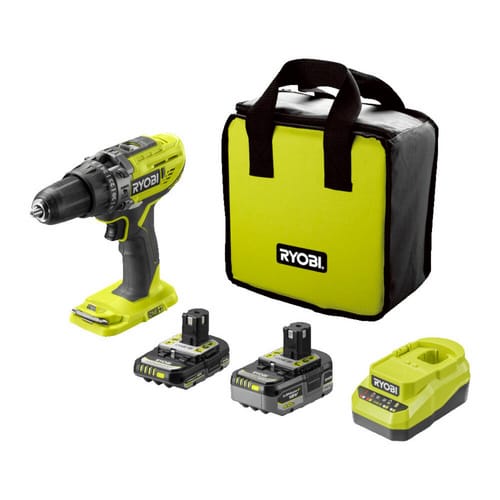 Ryobi Akku-Schrauber »18V ONE+«, 50 Nm Drehmoment, inkl. 1 x 4,0 Ah, 1 x 2,0 Ah und Ladegerät - gruen