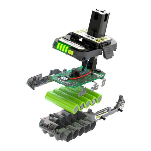 Ryobi Akku »18V ONE+«, 2,0 Ah Lithium+ Akku RB1820C - grau