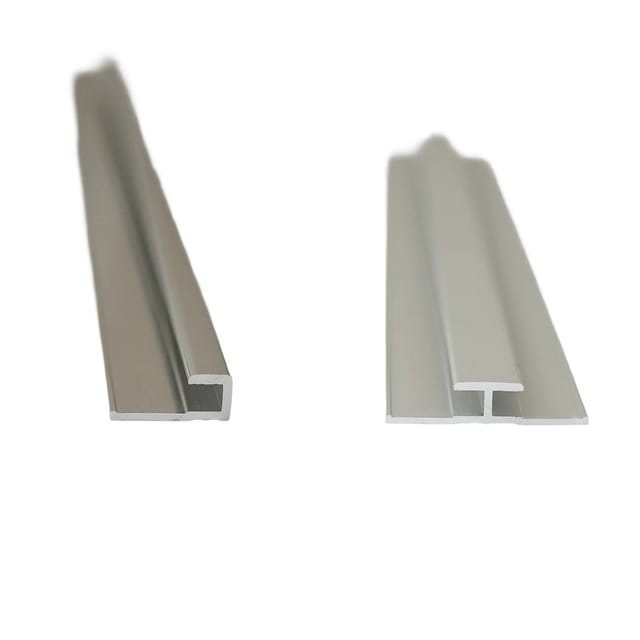 BREUER Profil »Q72«, 2 L 2550 alu chromeffekt, 2x Abschluss gerade 1x Verbindungsprofil - silberfarben