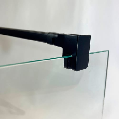BREUER Duschwand »Elana 2.0«, schwarz matt Klarglas inkl. CER