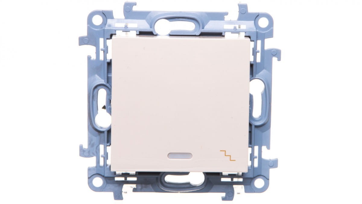 Simon 10 Treppenschalter Mit Led-hintergrundbeleuchtung 10ax Creme Cw6l.01/41