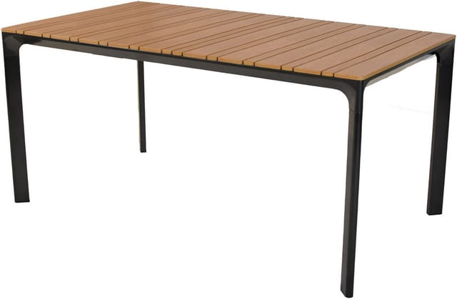 MERXX Gartentisch, LxBxH: 160 x 90 x 76 cm - grau