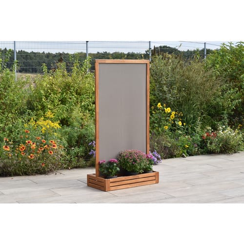 Sichtschutz, LxBxH: 45 x 90 x 171 cm - braun