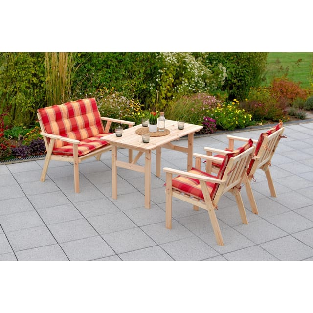 Auflage »Sylt«, LxBxH: 107 x S: 54 B: 103 x 5 cm - orange