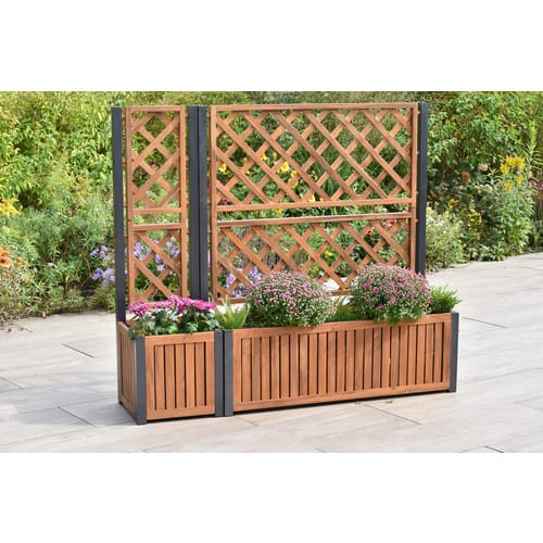 Rankgitter, LxBxH: 40 x 120 x 120 cm - grau