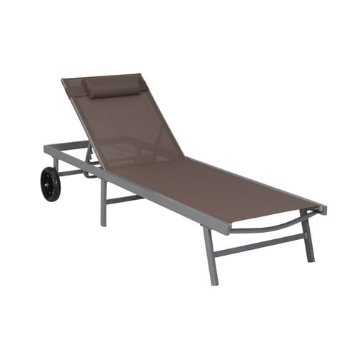 MERXX Gartenliege »Tessin«, LxB: 201 x 64,5 cm, max. Belastung: 100 kg - braun