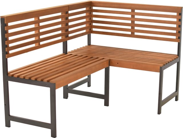 MERXX Eckbank, BxHxL: 140 x 91 x 100 cm, max. Belastung 240 kg - grau