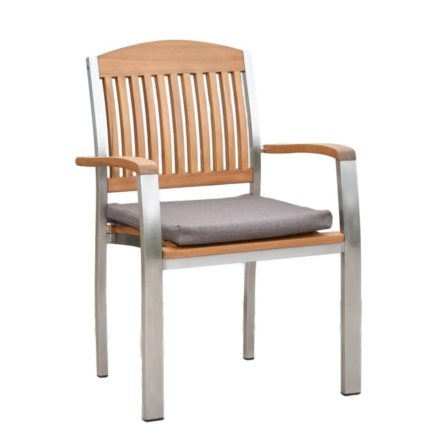 Auflage »Keros«, LxBxH: 45 x 47 x 3 cm - braun