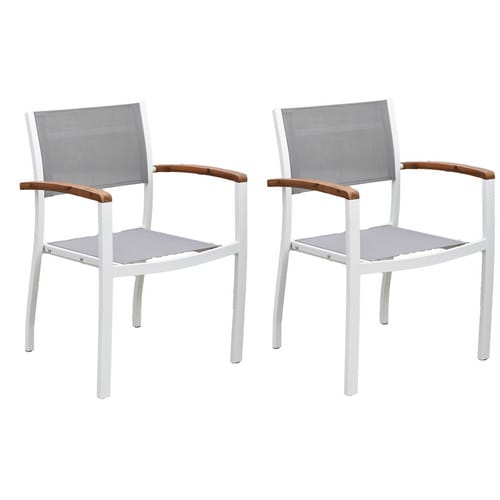 Gartensessel »Naxos«, Stapelsessel, BxHxL: 59 x 85 x 56 cm - weiss
