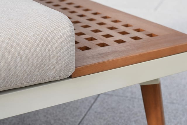 MERXX Loungeset »Delphi«, 2 tlg., 4 Sitzplätze, Aluminium - weiss