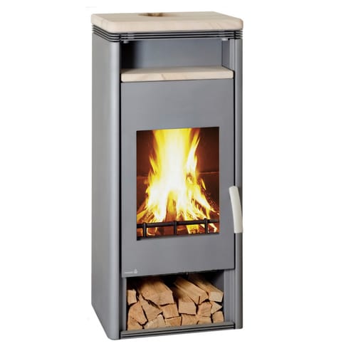WAMSLER Kaminofen »Fulgor«, KO KF , Leistung: 8 kW - grau