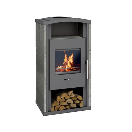 WAMSLER Kaminofen »Gron«, KO KF108, Leistung: 6 kW - grau
