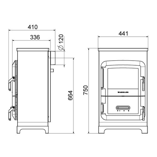 WAMSLER Raumheizer »RH 6«, RAUMHEIZER, Leistung: 6,1 kW - beige