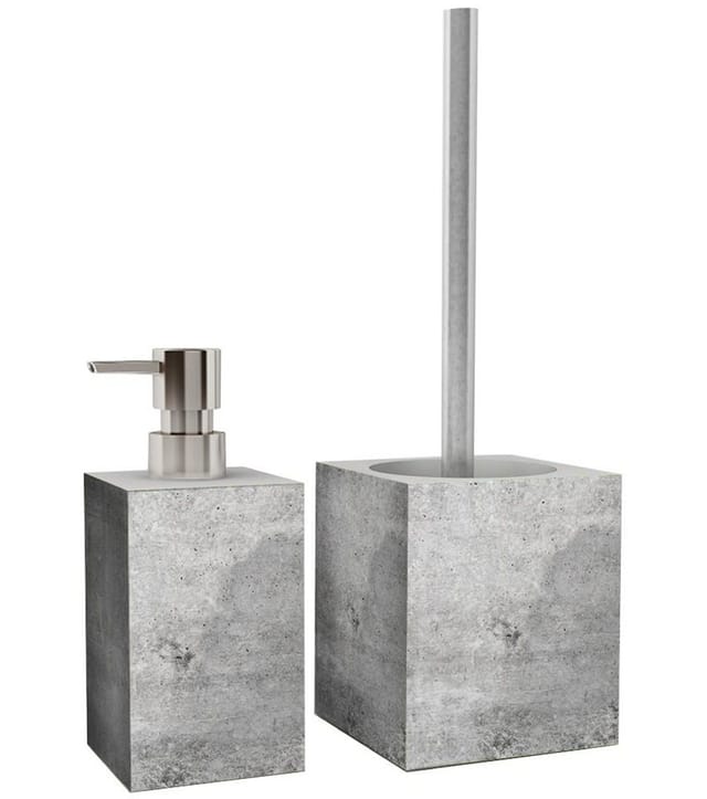 Sanilo Bad-Accessoire-Set »Beton«, Grau, Rechteckig