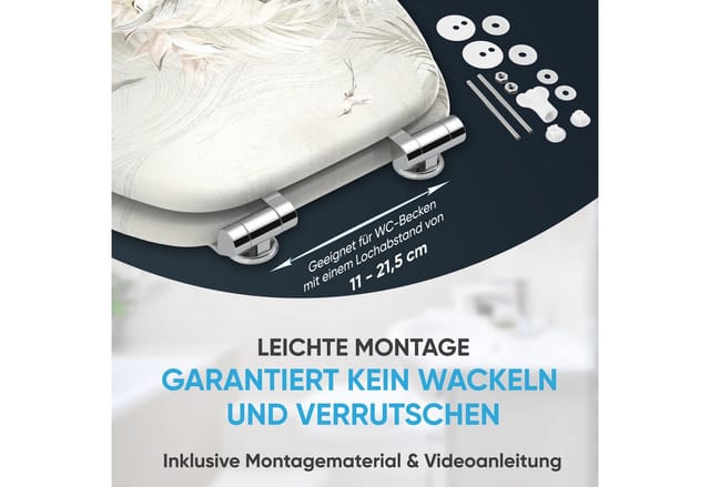 Sanilo WC-Sitz »Hortus«, WC Sitz mit Absenkautomatik Hortus, Weiss, Oval