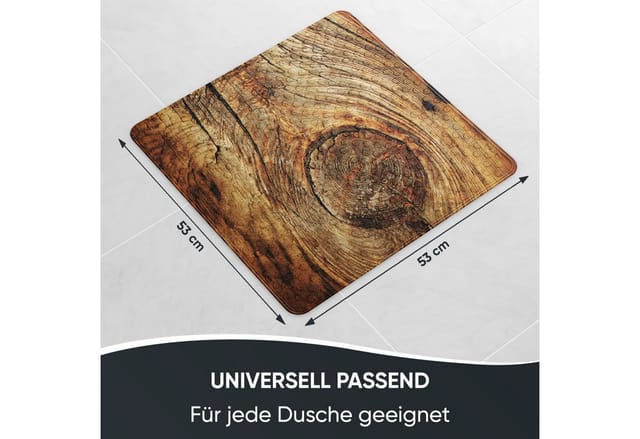 Sanilo Badematte »Rustikal«, 53 x 53 cm, Beige, Quadratisch