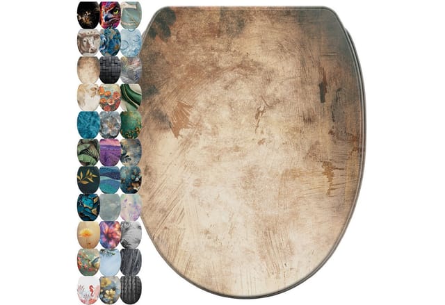 Sanilo WC-Sitz »Canvas«, mit Schnellverschluss Canvas, Braun, Oval