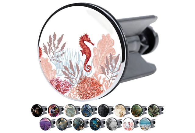 Sanilo Waschbeckenstöpsel »Sea Horse«, 4 cm, Weiss, Rund