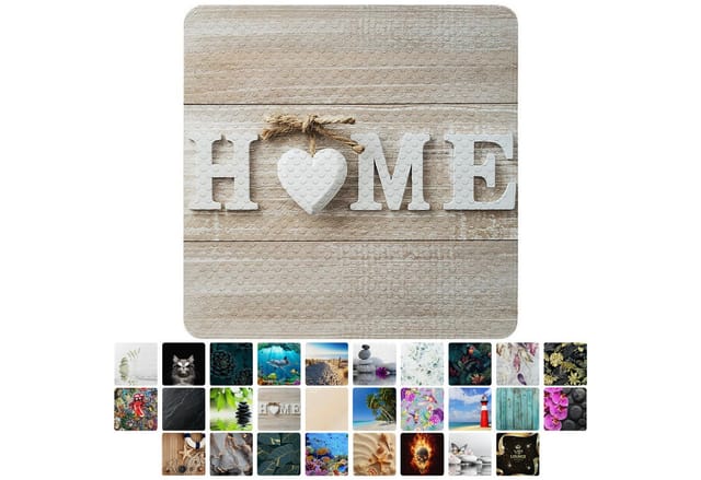 Sanilo Badematte »Home«, 53 x 53 cm, Braun, Quadratisch