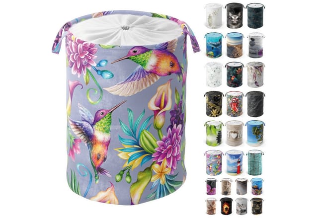 Sanilo Wäschekorb »Kolibri«, 60L, Bunt, Rund