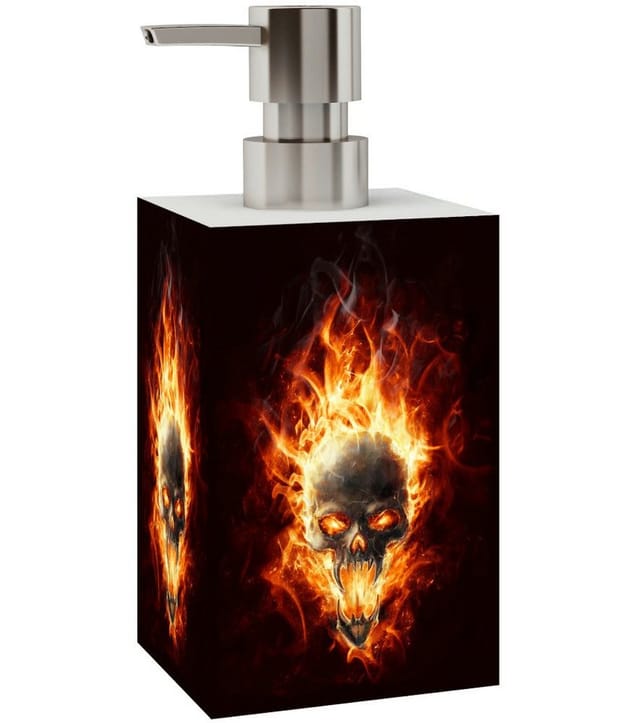 Sanilo Bad-Accessoire-Set »Totenkopf«, Schwarz, Rechteckig