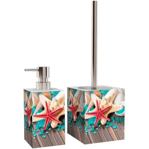 Sanilo Seifenspender »Bath Salts«, 165 mm - 70 mm, Türkis, Rechteckig - tuerkis