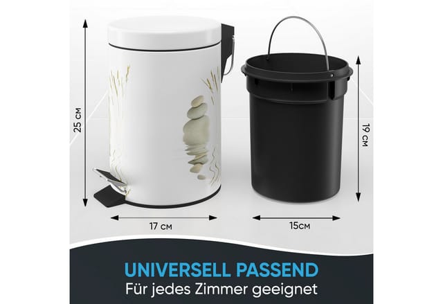 Sanilo Kosmetikeimer »Balance«, 3,0L, Weiss, Rund