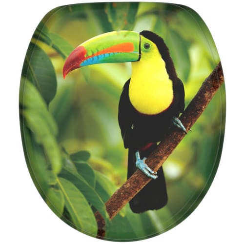 Sanilo WC-Sitz »Toucan«, mit Absenkautomatik Toucan, Grün, Oval - gruen