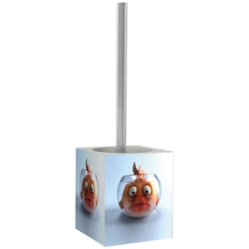 Sanilo WC-Bürste »Goldfisch«, H 37 cm, Orange, Rechteckig