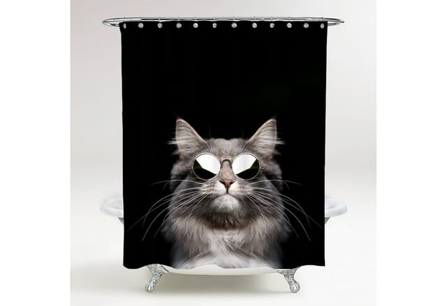 Sanilo Duschvorhang »Cool Cat«, 180 x 200 cm, Schwarz