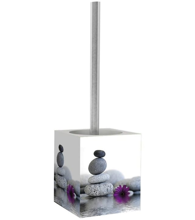 Sanilo WC-Bürste »Energy Stones«, H 37 cm, Grau, Rechteckig
