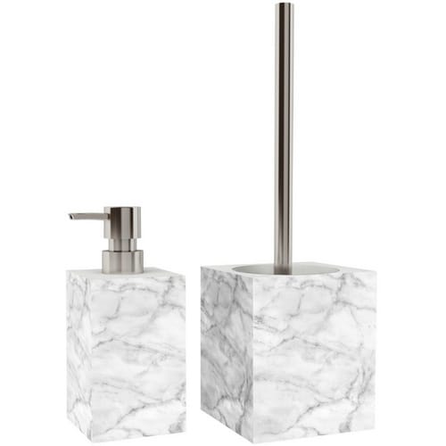 Sanilo Seifenspender »Marmor«, 165 mm - 70 mm, Grau, Rechteckig