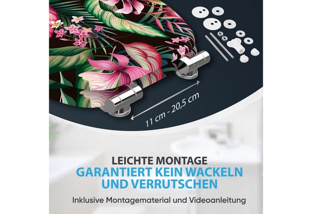 Sanilo WC-Sitz »Bali«, mit Absenkautomatik Bali, Bunt, Oval