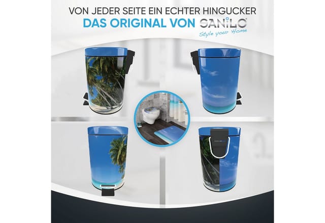 Sanilo Kosmetikeimer »Karibik«, 3,0L, Blau, Rund